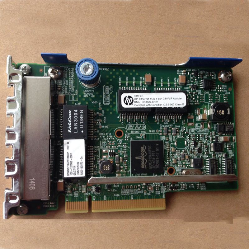 card lan hp 4 port 1gb 629135 b21 634025 001 31flr dl360p g8