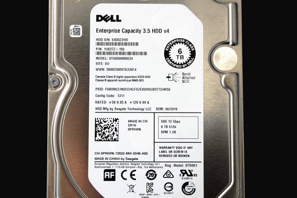 HDD Dell 6TB 12G 7.2K 3.5 SAS ST6000NM0095 0RHVWG - Ảnh 3