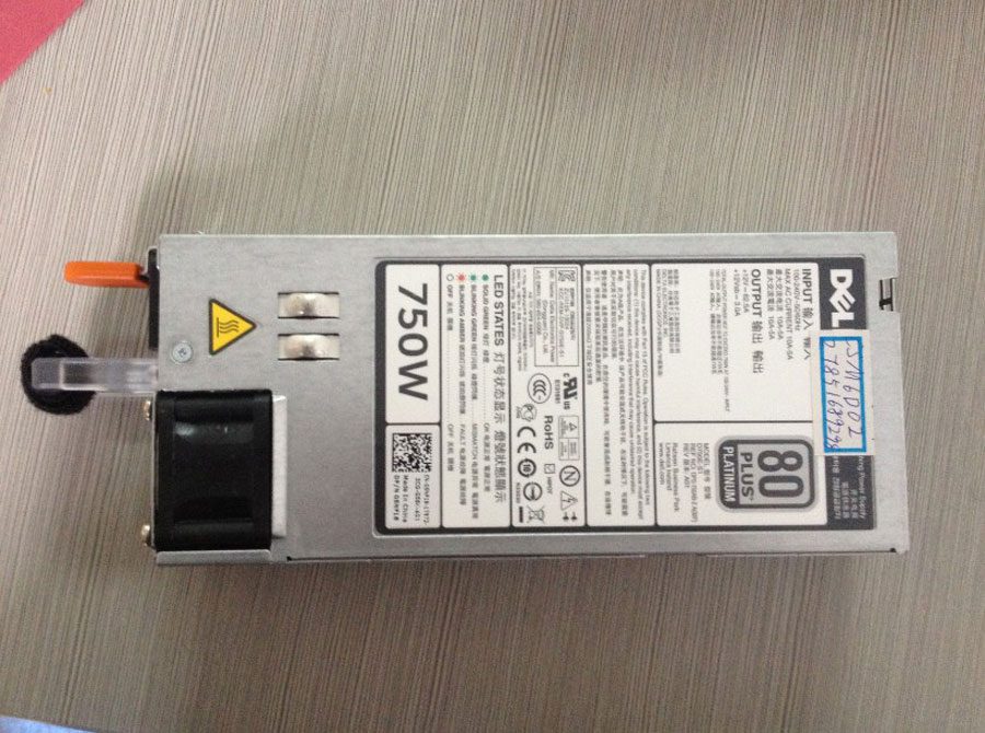 psu dell r720 r620 r520 t620 750w 4