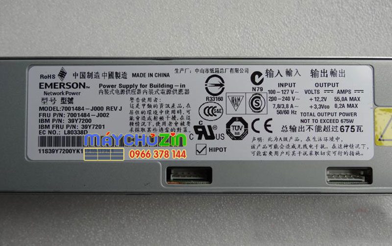 psu nguon may chu server ibm x3550 m2 m3 x3650 m2 m3 675w 4