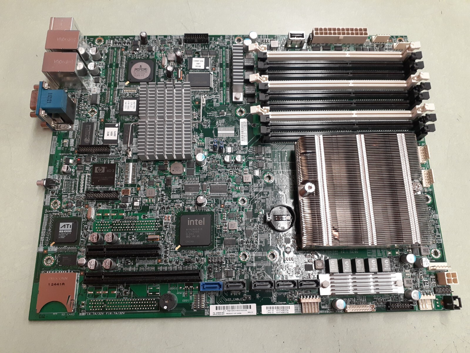 Bo mạch chủ mainboard HP DL320 G6 610524 001 538935 002 01