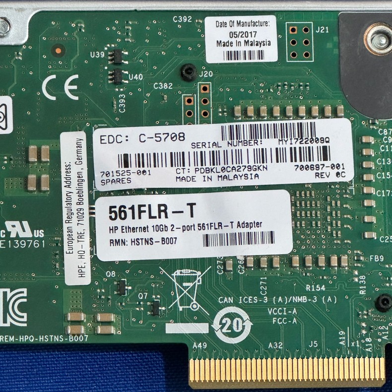 Card LAN HP 561FLR T Ethernet 10Gb 2 port 700699 B21 701525 001 700697 001 14