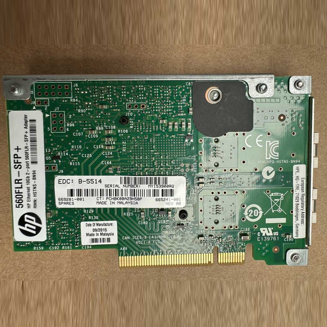 Card NIC HPE Ethernet 10GB 2 Port 560FLR SFP+ adapter 02