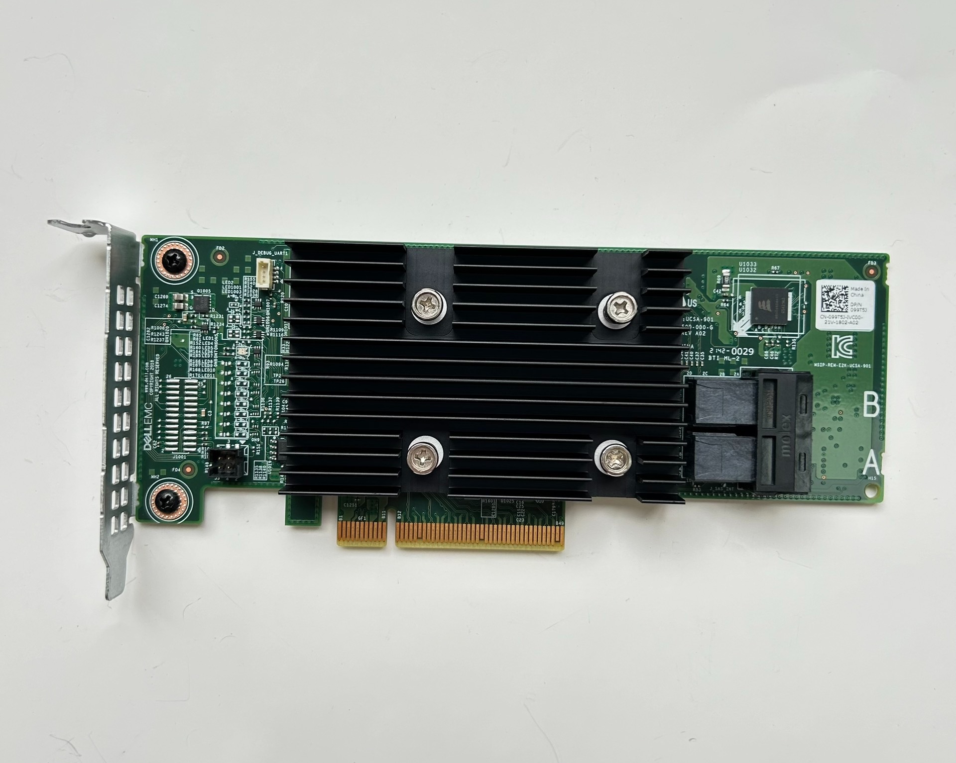 card raid Dell PERC H330 PCIe 12G SAS 8 Port HBA Controller 0J7TNV 09 card raid Dell PERC H330 PCIe 12G SAS 8 Port HBA Controller 0J7TNV 09