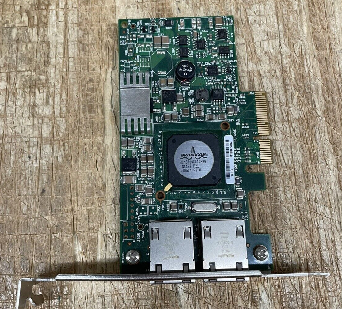 dell g218c broadcom 5709 netxtreme ii dual port gigabit ethernet adapter card [11] 39513 p