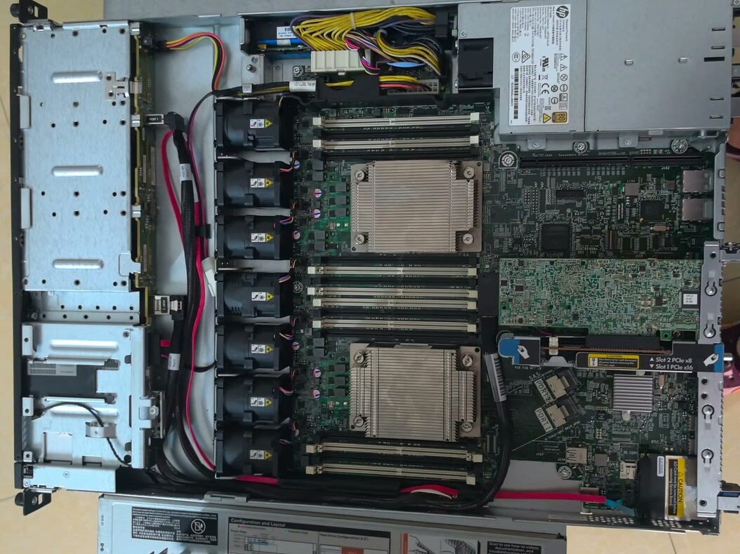 may chu server hp proliant dl160 g9 07