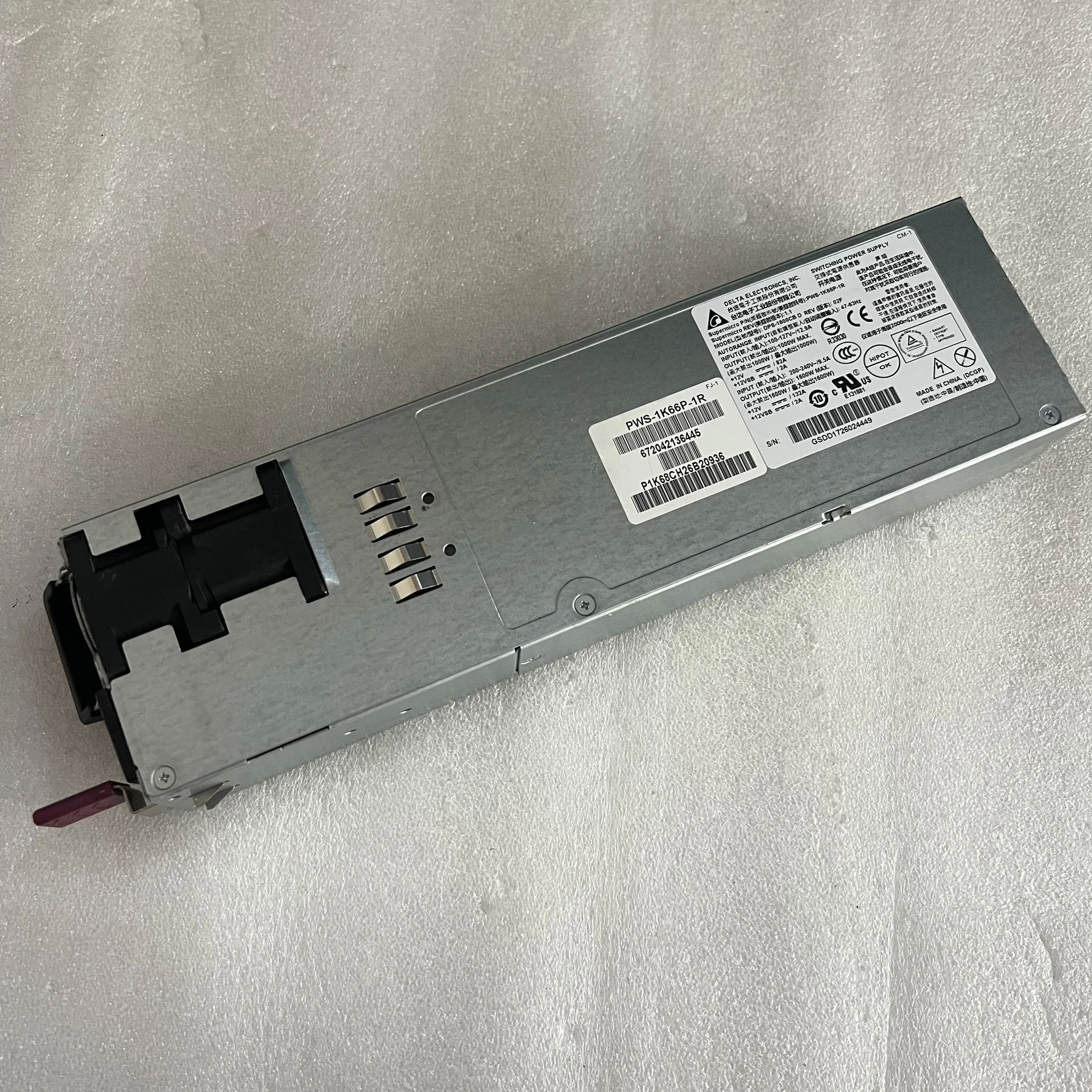 Nguồn máy chủ PSU server DPS-1600CBD PWS-1K66P-1R DPS-1600CB D 1600w - Hinh 2